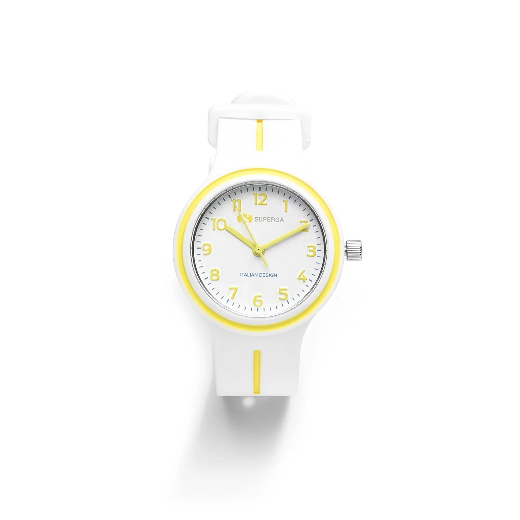 SUPERGA SMALL OLD - Analog - Wrist Watch - Kid unisex - STC123 WHITE-YELLOW-BLUE