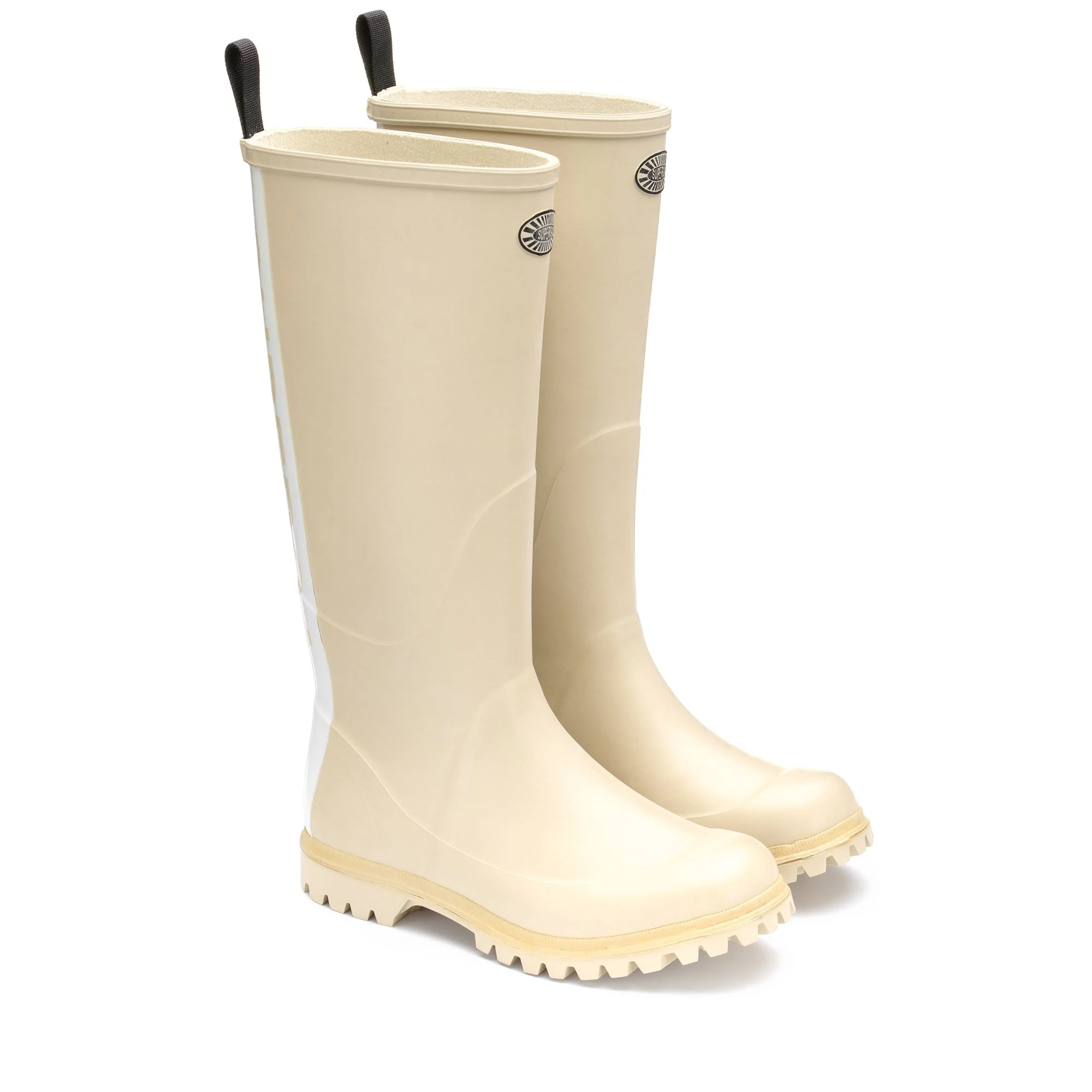 799 RUBBER BOOTS LETTERING - Rubber Boots - High Cut - Unisex - BEIGE SEMOLINA