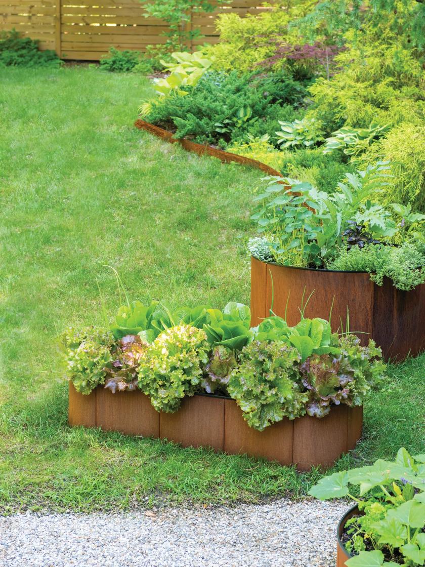 Corten Steel Modular Raised Beds