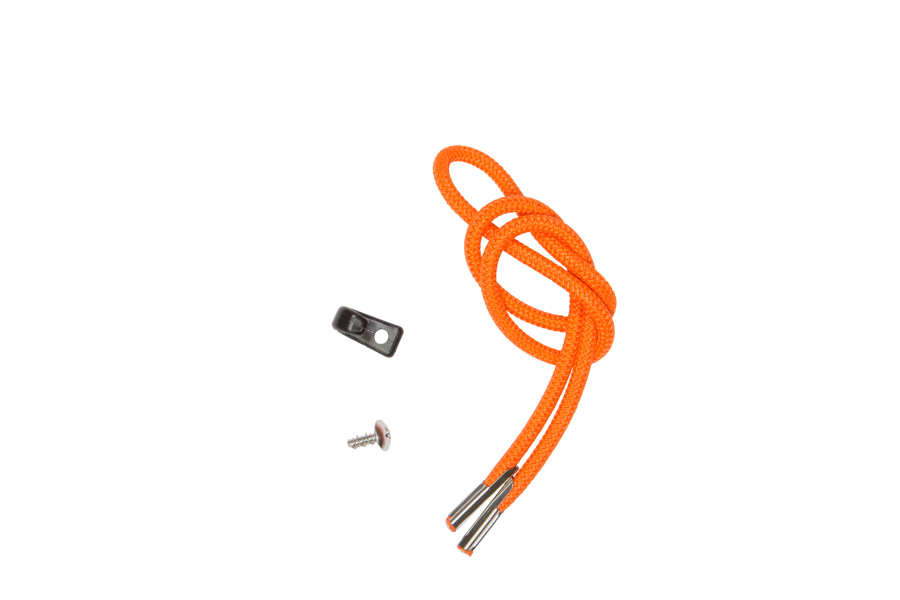 Bright orange 25 (63.5 cm) paddle tie-down with hook