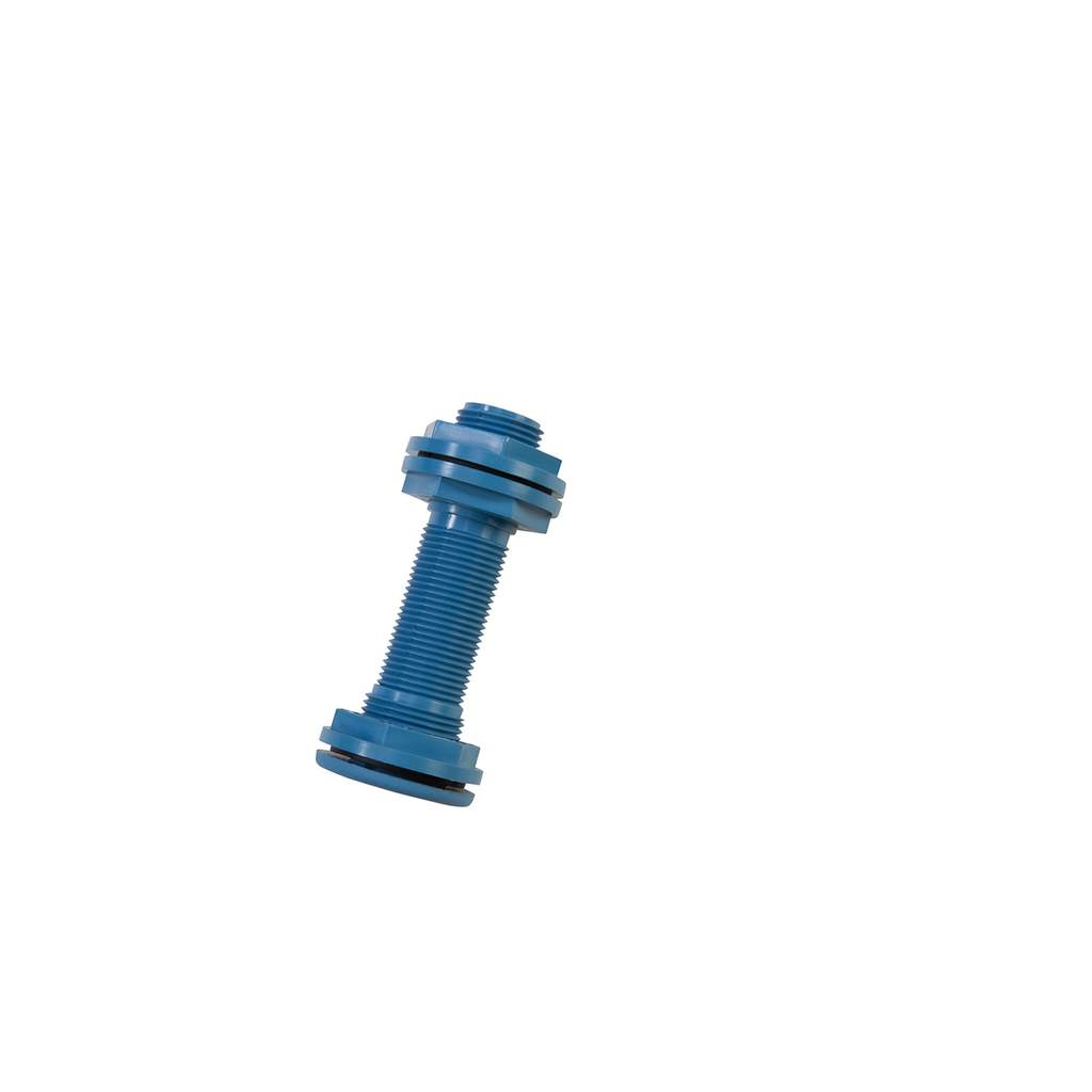 Steering thru-hull sleeve in azure blue