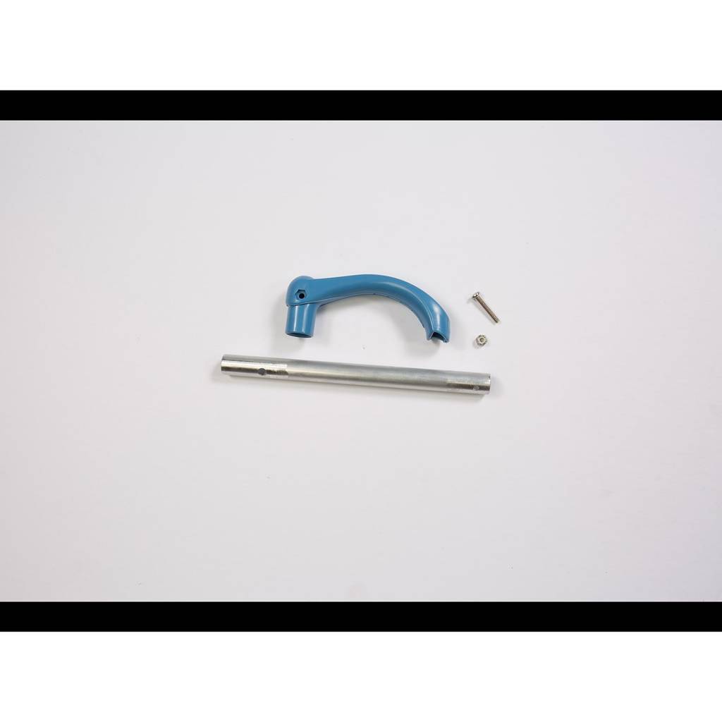 Pedal boat steering kit in azure blue