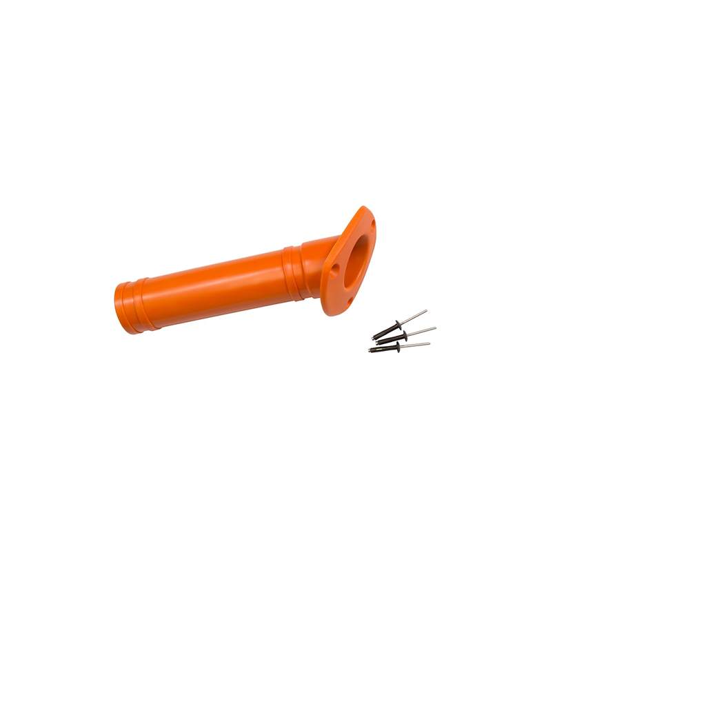 Bright orange flush-mount rod holder