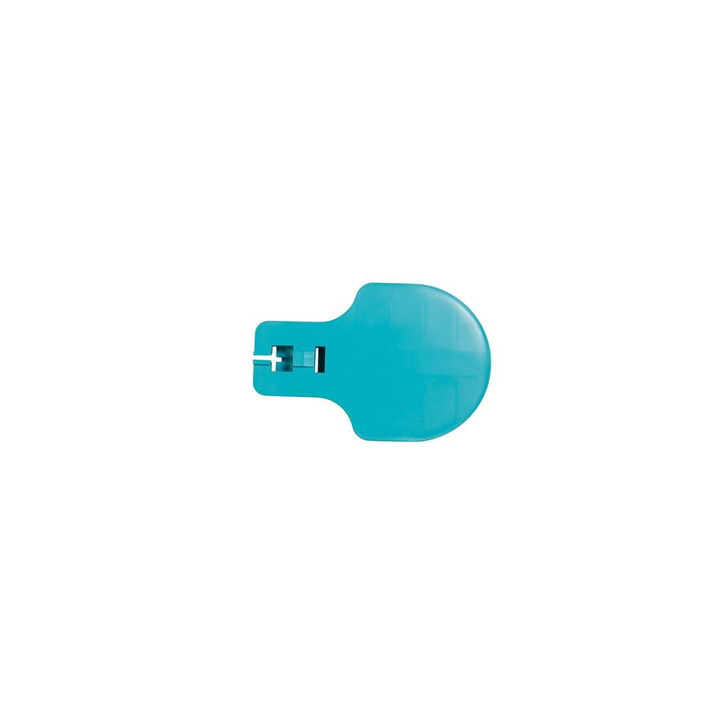 Pedal boat wheel paddle blade in carribean blue