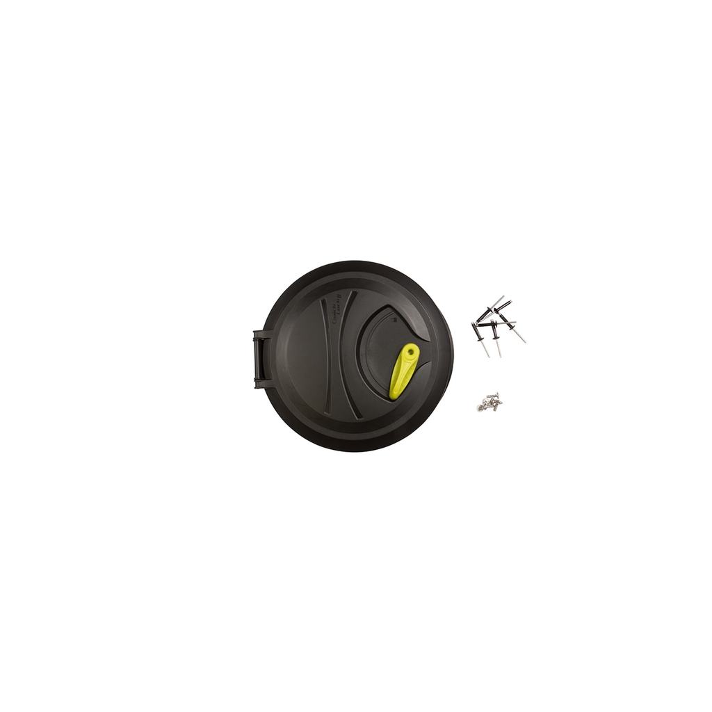 Quick lock hatch - yellow green