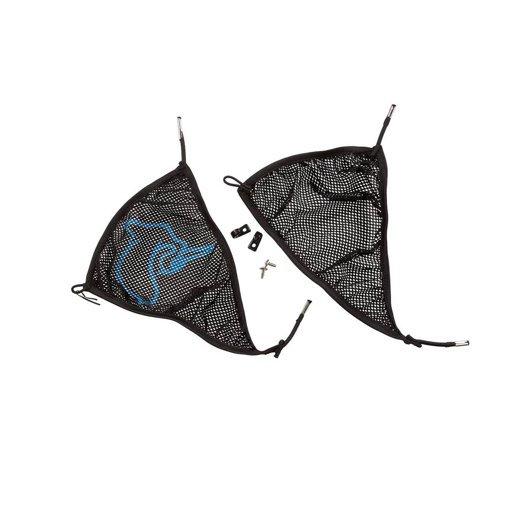 Electric blue mesh deck cover