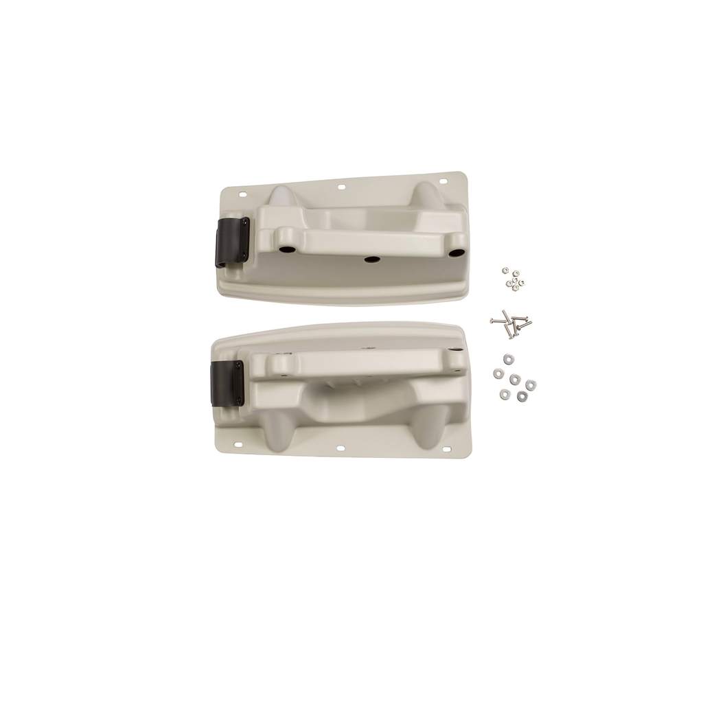Foreward folding bucket seat lateral supports