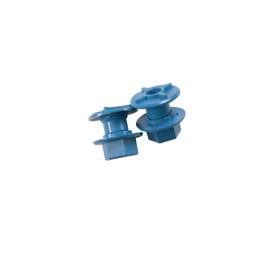 Pedal boat wheel bushings in azure blue - pack of 2