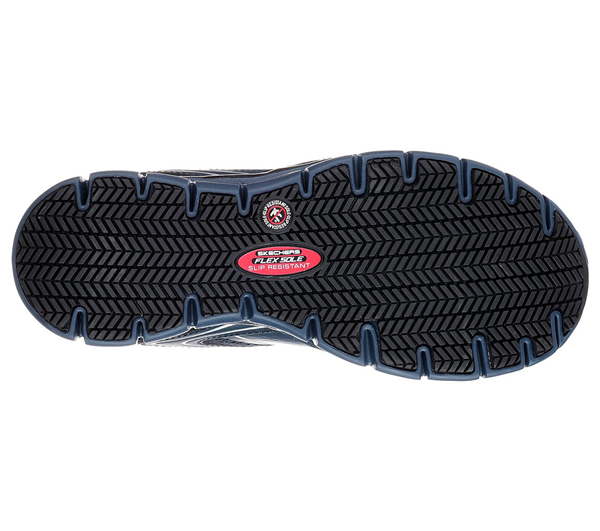 Skechers Women Work: Synergy - Algonac Alloy Toe Navy/Silver
