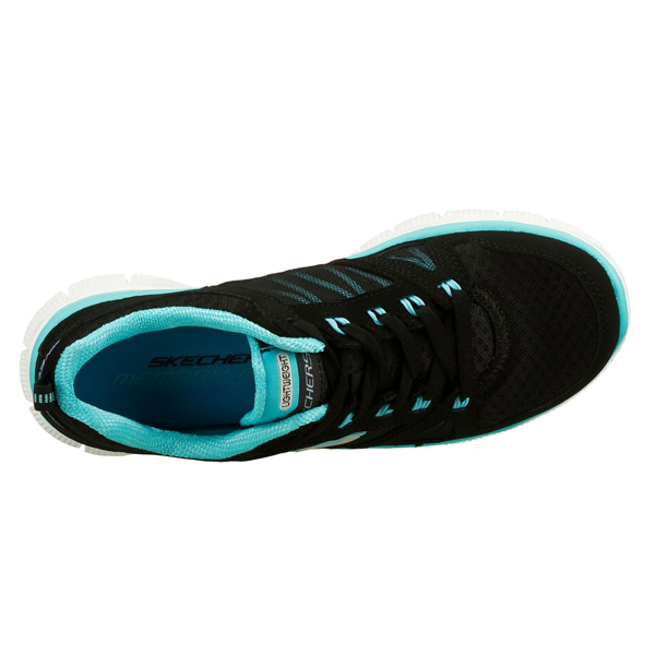 Skechers Women Flex Appeal - Adaptable Black/Turquoise