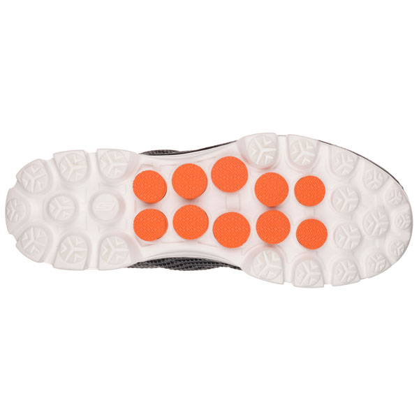 Skechers Men Extra Wide Fit (4E) Shoes - Fitknit Charcoal/Orange