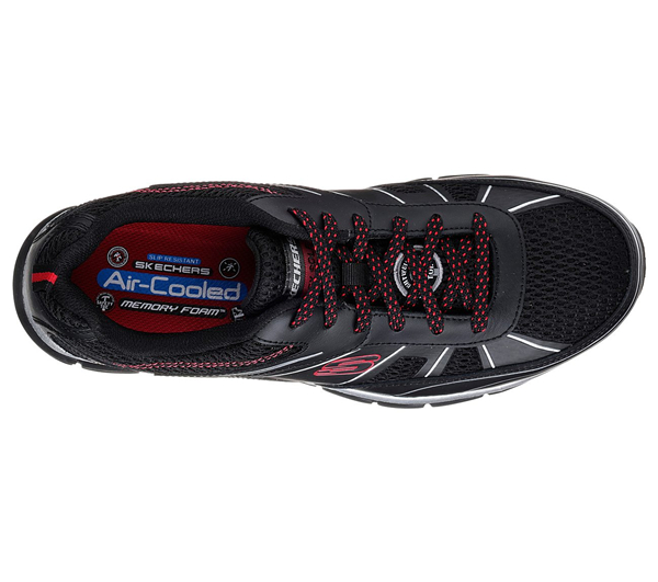 Skechers Men Work: Synergy - Fosston Alloy Toe Black/Red