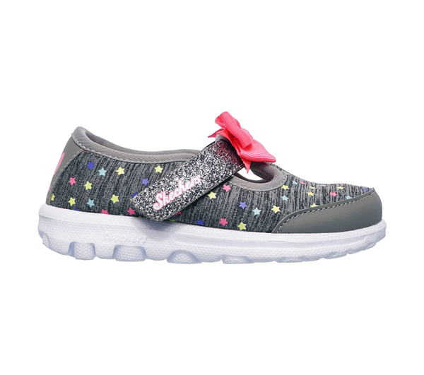 Skechers Girls GOwalk - Starry Style Gray/Multi