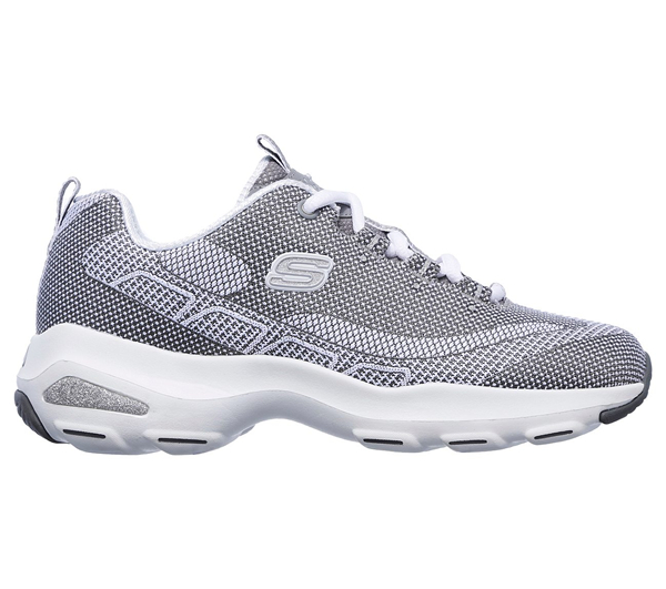 Skechers Women D'Lites Ultra Gray/White