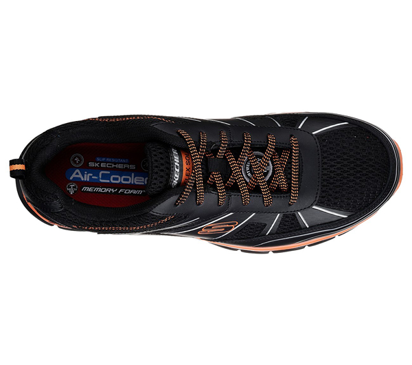 Skechers Men Work: Synergy - Fosston Alloy Toe Black/Orange