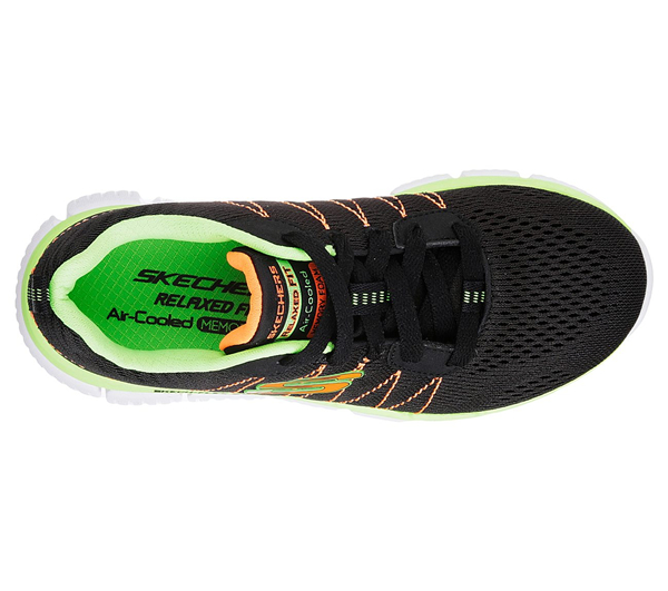 Skechers Boys Skech Flex 2.0 - Quick Pick Black/Lime