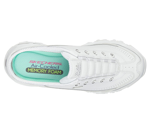 Skechers Women D'lites - Bright Sky White/Sliver