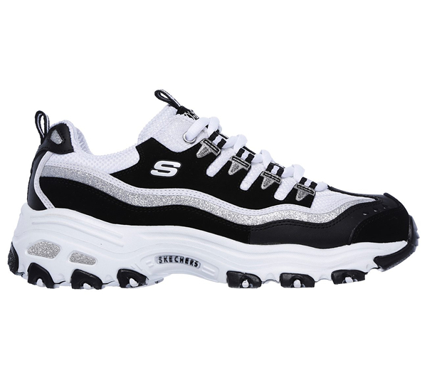Skechers Women D'Lites - New Retro Black/White