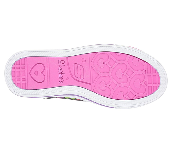 Skechers Girls Twinkle Toes: Shuffles - Chat Time Black/Multi