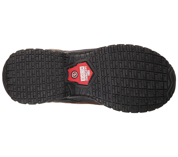 Skechers Men Work: Relaxed Fit Soft Stride - Constructor II Comp Toe Brown