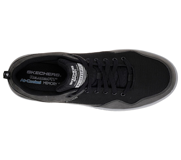 Skechers Men Relaxed Fit: Tedder Black/Charcoal