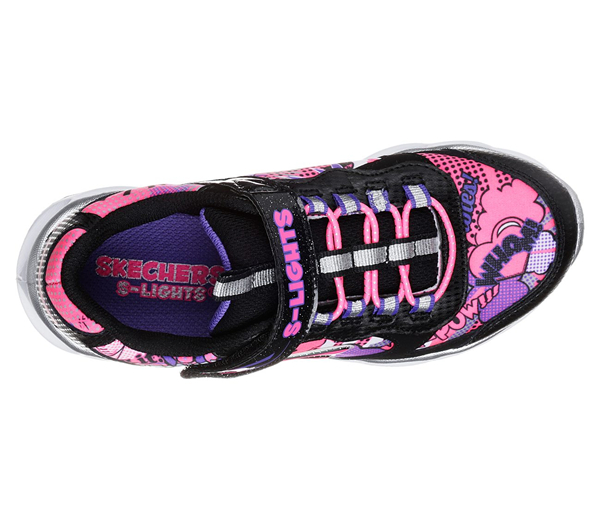 Skechers Girls S Lights: Lumi-Luxe Black/Multi