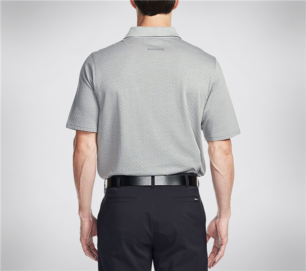 Skechers Men Prado Jacquard Polo Gray