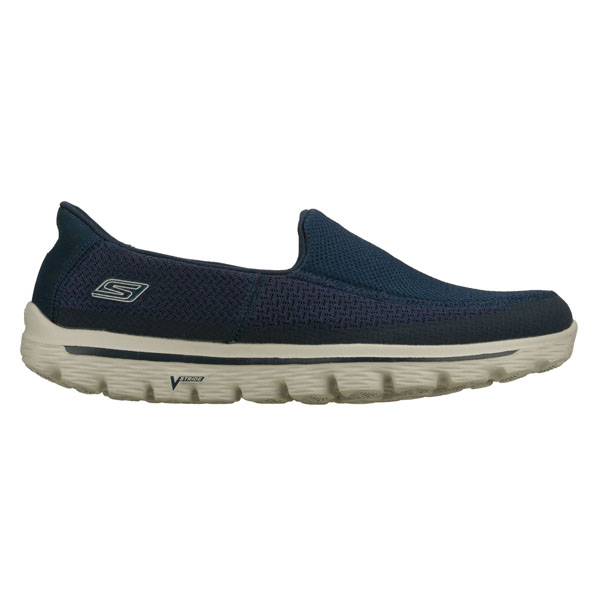 Skechers Men Extra Wide Fit (4E) Shoes - Navy/Gray