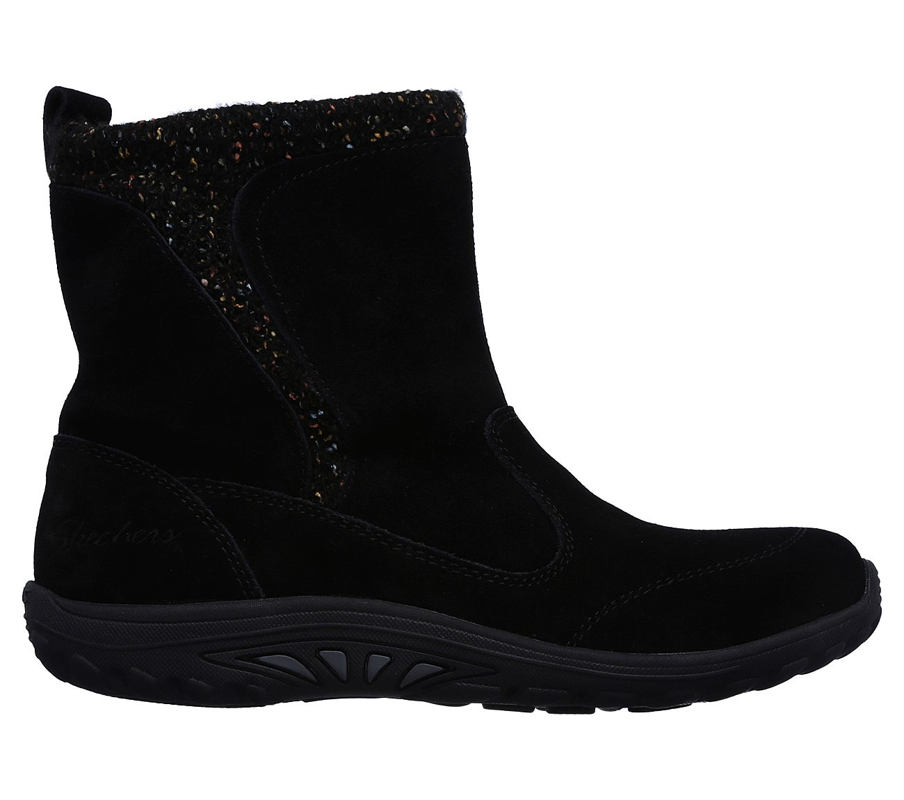 Skechers Women Relaxed Fit: Reggae Fest - Folksy Black