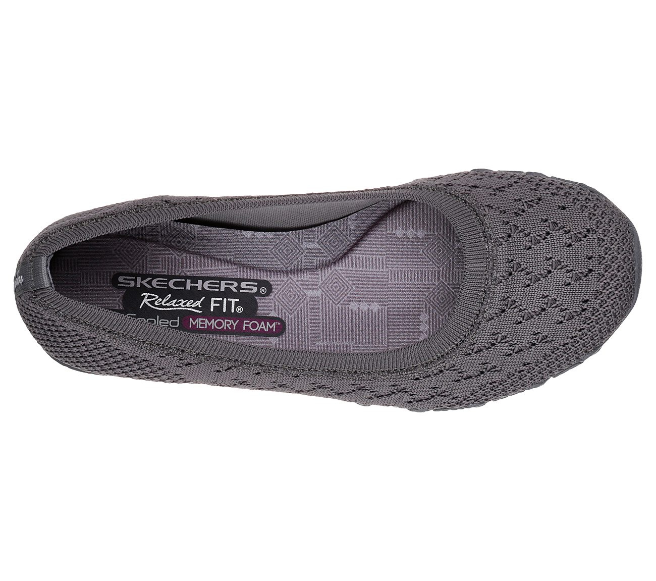Skechers Women Relaxed Fit: Bikers - Witty Knit Charcoal