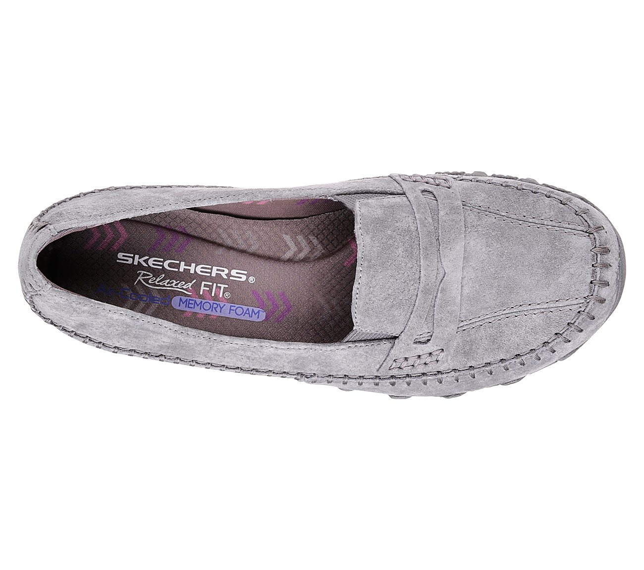 Skechers Women Relaxed Fit: Bikers - Penny Lane Charcoal