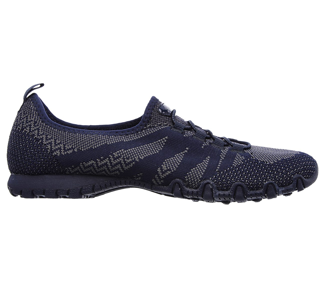 Skechers Women Relaxed Fit: Bikers - Get With Knit Navy