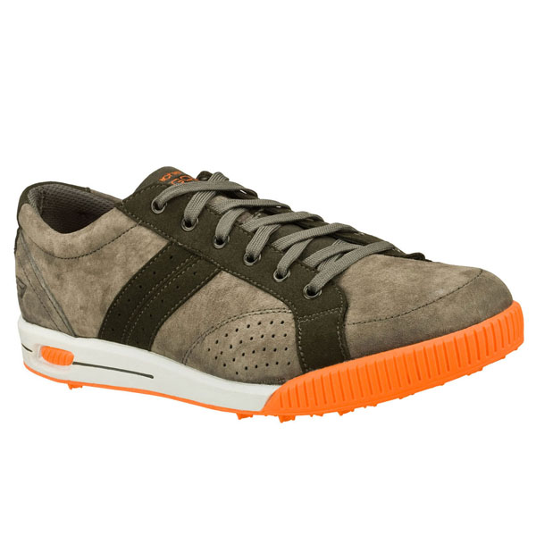 Skechers Men Extra Wide Fit (4E) Shoes - Drive Charcoal/Orange