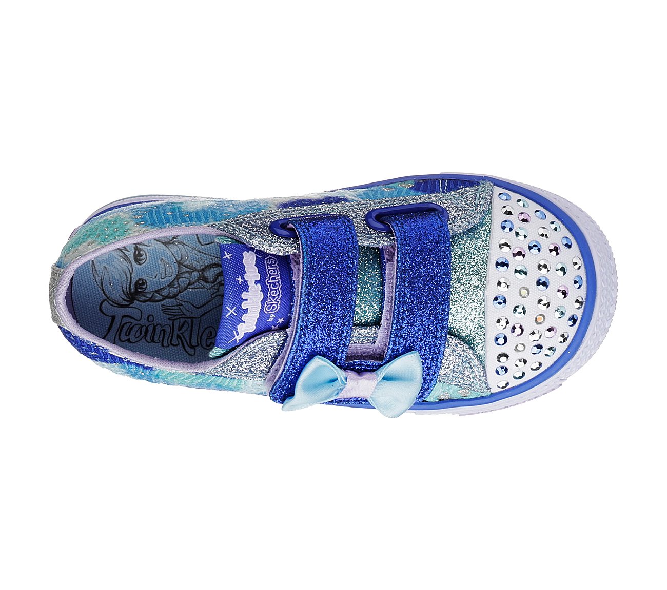 Skechers Girls Twinkle Toes: Shuffles - Little Lovely Black/Multi