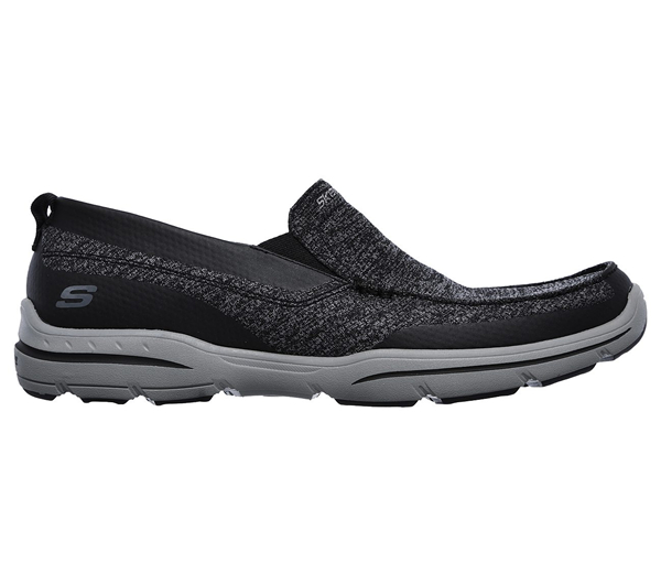 Skechers Men Relaxed Fit: Harper - Moven Black/Gray