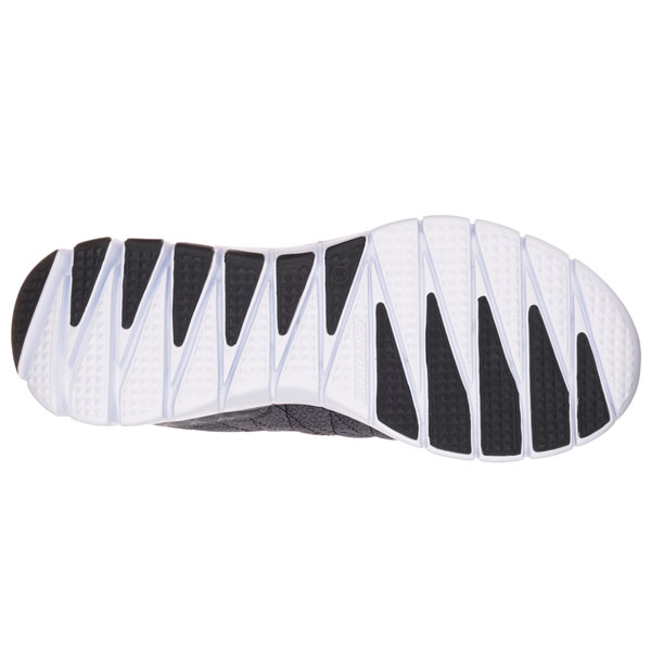 Skechers Men Extra Wide Fit (4E) Shoes - Skech-Flex Charcoal/Black