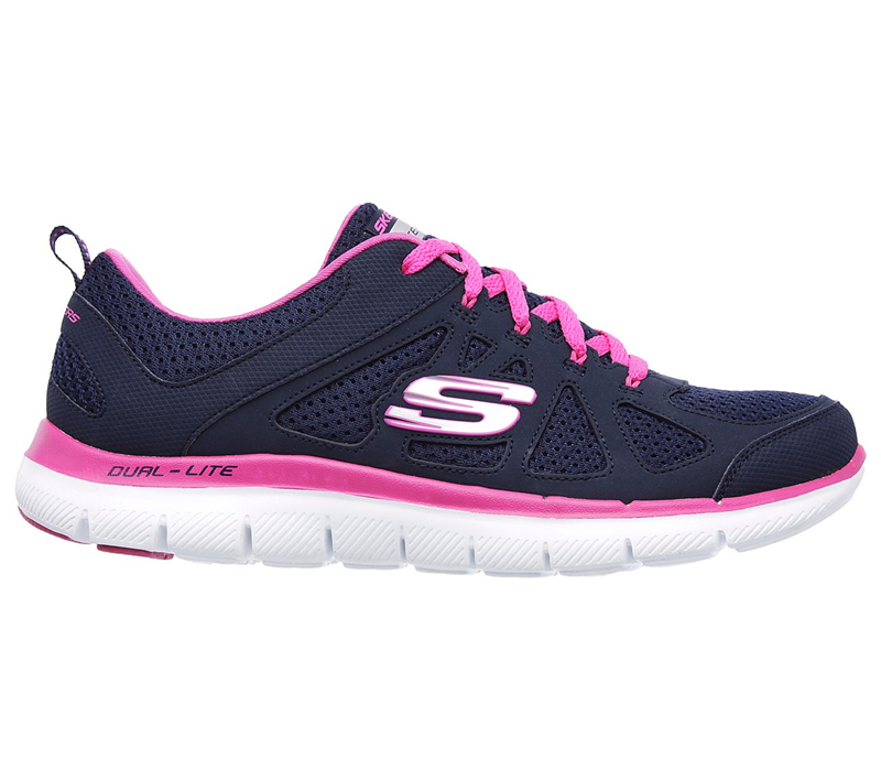 Skechers Women Flex Appeal 2.0 - Simplistic Navy/Hot Pink