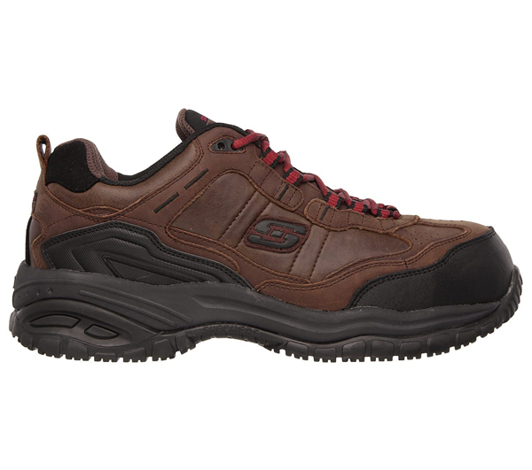 Skechers Men Work: Relaxed Fit Soft Stride - Constructor II Comp Toe Brown