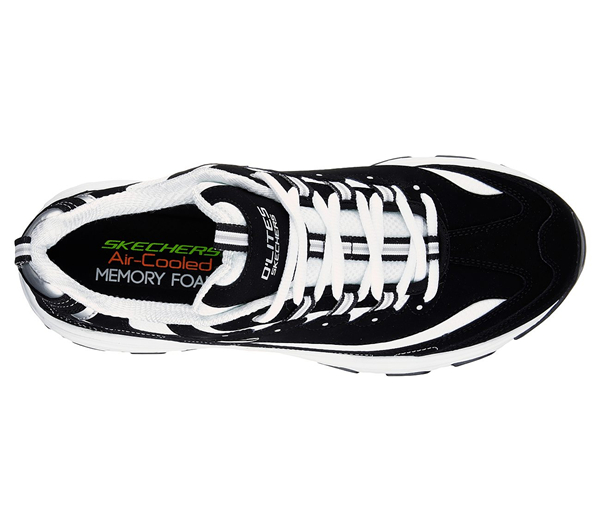 Skechers Men D'Lites Black/White