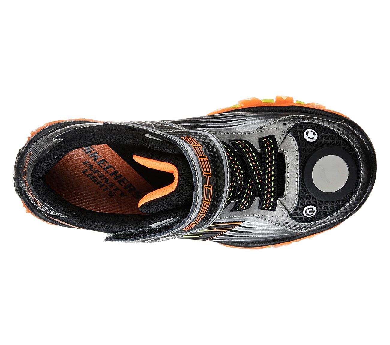 Skechers Boys Lights: Street Lightz 2.0 - Skech Rayz Gunmetal/Orange