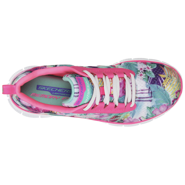 Skechers Women Flex Appeal - Floral Bloom Pink/Multi