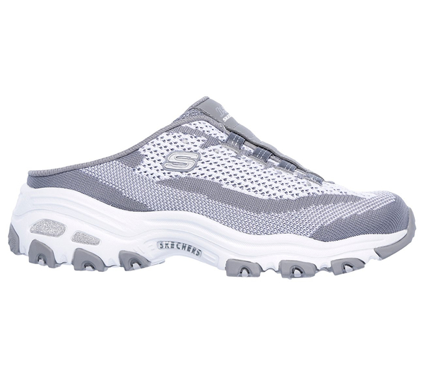 Skechers Women D'Lites - A New Leaf Gray/White