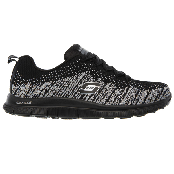 Skechers Women Flex Appeal - Instant Hit Black/Silver