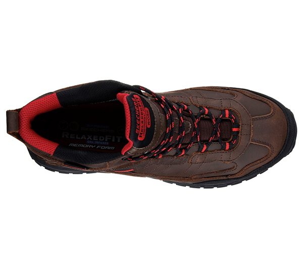 Skechers Men Work: Relaxed Fit Soft Stride - Gilbe Comp Toe Dark Brown