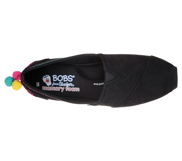 Skechers Women Bobs Plush - Lil Fiesta Black