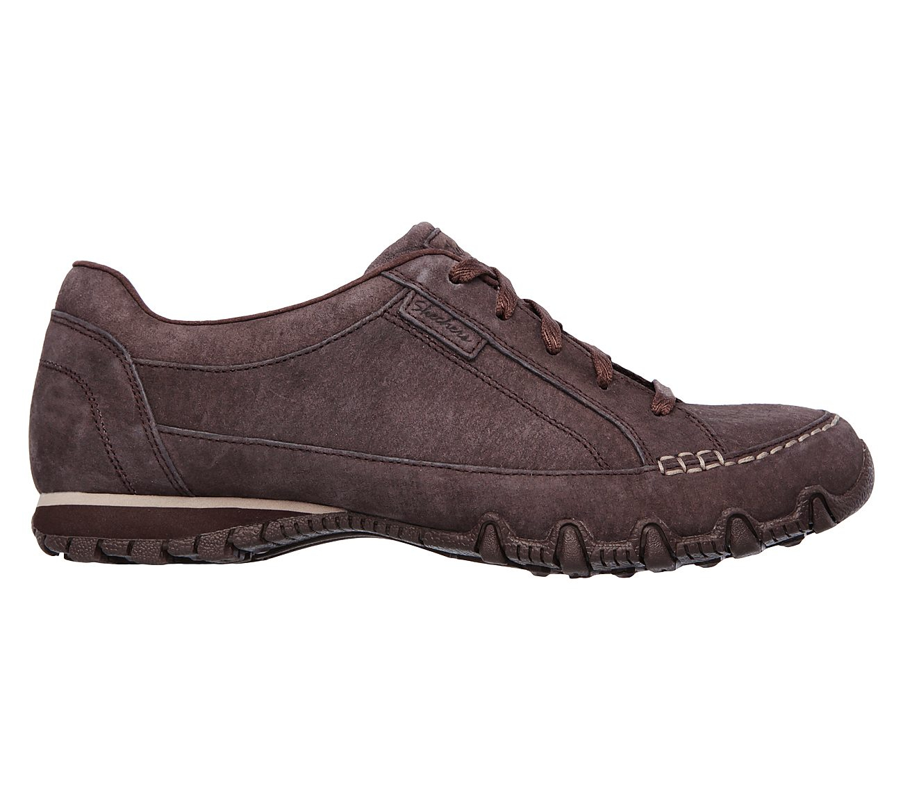 Skechers Women Relaxed Fit: Bikers - Curbed Chocolate