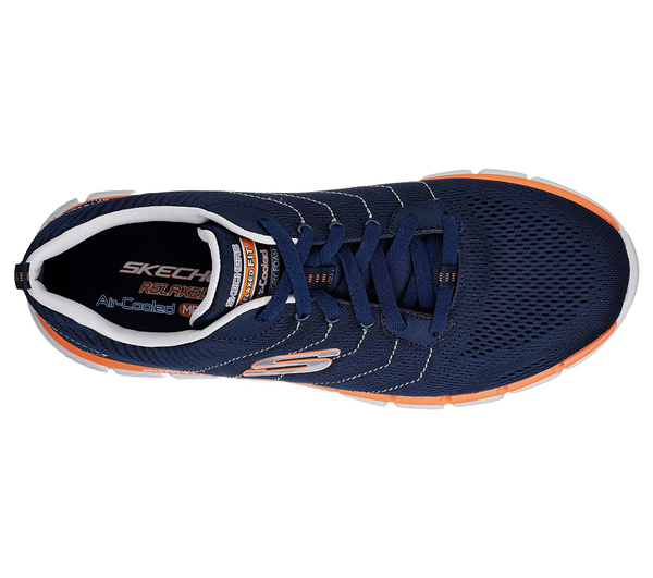 Skechers Men Skech-Flex 2.0 - Milwee Navy/Orange