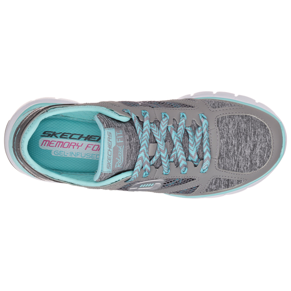 Skechers Women Relaxed Fit: Skech-Flex - Style Source Gray/Light Blue