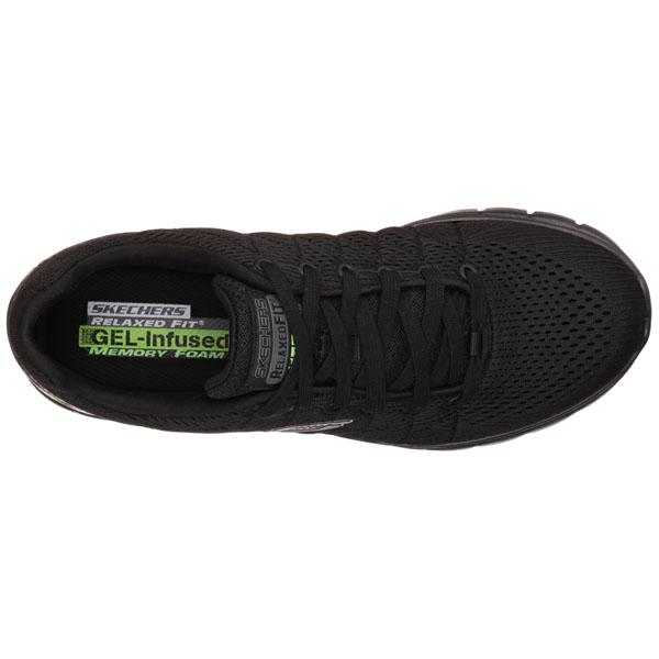 Skechers Men Extra Wide Fit (4E) Shoes - Skech-Flex Black