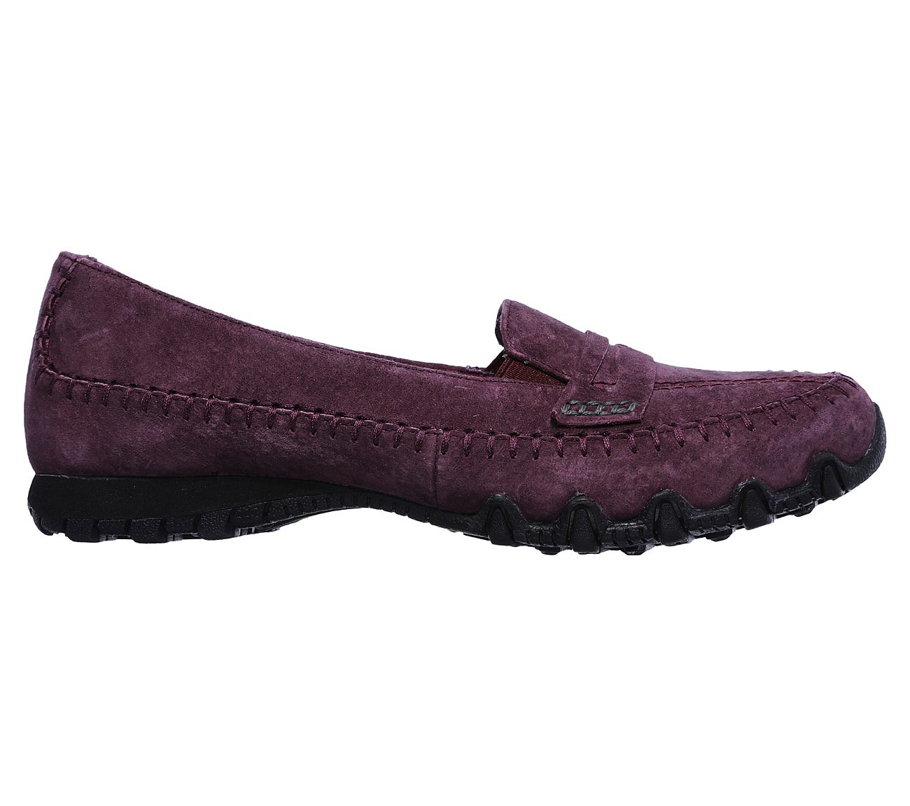 Skechers Women Relaxed Fit: Bikers - Penny Lane Burgundy